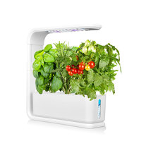 Serre de jardinage intérieure intelligente à LED pour herbes aromatiques, avec système de culture hydroponique automatique, pot de plantation