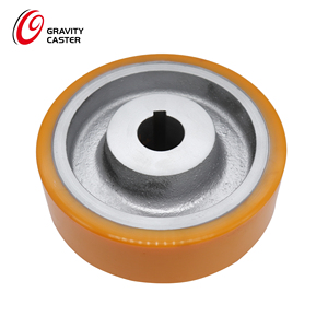 하중 범위 360kg에서 3000kg까지 키웨이 보어 벌코란 폴리우레탄 구동 휠 롤러 - Product Image 6