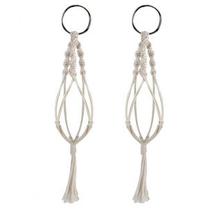 Panier de fruits plante organisateur décor moderne suspendu planteur <span class=keywords><strong>en</strong></span> <span class=keywords><strong>osier</strong></span> pépinière naturel <span class=keywords><strong>tressé</strong></span> jonc de mer ventre avec plastique - Product Image 4