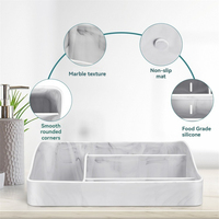 Seavidar – Organisateur de bureau multifonctionnel en silicone de qualité alimentaire, style américain, pour soins de la peau, maquillage et bijoux