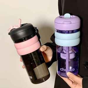800ML BPA Free Plastic Leak-Proof Water <b>Bottle</b>, for Office - Product Image 1