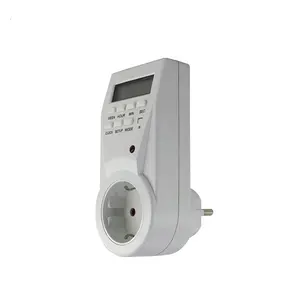 EU Plug <strong>Socket</strong> Automatic <strong>Digital</strong> <strong>Programmable</strong> Automatic Electric Auto off <strong>Timer</strong> Switch 24Hours SET04A-GR <strong>Timer</strong> 220V With Battery - Product Image 1