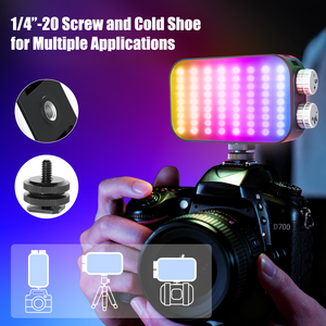 맞춤형 고품질 100% 디밍 RGB LED 사진 촬영 조명 168개 램프 비드 휴대용 접이식 방수 2600mAh - Product Image 4