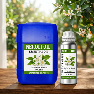 Huile essentielle de néroli 100 % pure, naturelle, de qualité supérieure, certifiée GMP ISO, en vrac, par Amarnath Exports India - Product Image 3