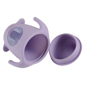 Wholesale Cartoon Pattern Food Grade Silicone Duckbill Training Cup Silicone Handle Anti-Drop Anti-Leak Baby Drinking Cup - Product Image 6