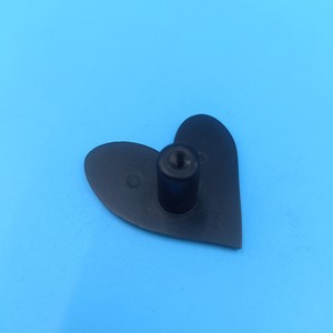 Heart Shaped Furniture Handle <b>Black</b> Plastic Wardrobe Drawer <b>Knob</b> Contemporary Design Durable Hardware Accessory - Product Image 4