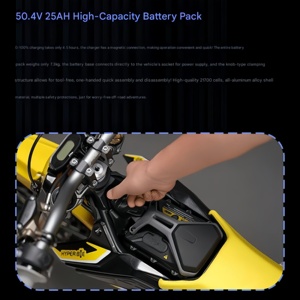 Vélo de montagne électrique HYPER BEE 50.4V 5000W Peak Motor, haute vitesse, pneus larges 14/12'', tout-terrain, pour adultes. - Product Image 2