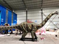 Équipement d'amusement Modèle réaliste de dinosaure brontosaure animatronique de haute qualité