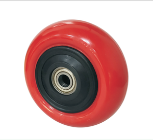 Nachlauf hersteller <span class=keywords><strong>6</strong></span> 8 Zoll Hochlast Harte Polyurethan-Lenkräder Ersatz-PU-Räder für Wagen - Product Image 2