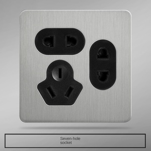 ซ็อกเก็ตสากลสวิตช์ผนังสแตนเลสเต้ารับไฟฟ้าที่บ้านของโรงแรมที่กำหนดเอง - Product Image 5