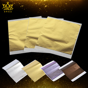 500 Fogli/Confezione 8X8.5 13X13.5Cm Foglia d'Oro Imitazione Taiwan, Foglietti Colorati per Artigianato, Arte, Mobili, Decorazione Unghie Fai-da-Te - Product Image 1