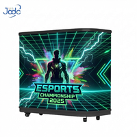 Meja Booth DJ LED Jode untuk Klub Malam, Booth Video DJ dengan Layar LED, Layar Digital Kreatif yang Dapat Disesuaikan untuk Acara Panggung