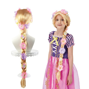 Peluca Fujia Extra Larga <span class=keywords><strong>de</strong></span> 100 cm, sin Pegamento, Resistente al Calor, para Cosplay, Mascarada, Rubia, Sintética, con Trenzas Pre-Hechas, Estilo <span class=keywords><strong>Princesa</strong></span> - Product Image 2