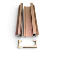 Poignées de meuble modernes avec embout de finition pour armoire, commode, tiroir – Profil en alliage d'aluminium écologique, bord dissimulé, OEM, antirouille