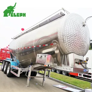 Réservoir de farine Silo Réservoir vraquier en alliage d'aluminium Ciment Silo Tanker