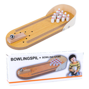 Giocattolo educativo per bambini Mini palla da Bowling in legno per interazione bambino-genitore gioco da tavolo divertente per <span class=keywords><strong>tutti</strong></span> - Product Image 5