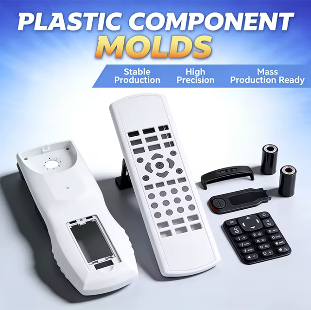 PA PC PP PU PVC ABS Remote Control Shell Plastic Injection Mould Cutting Service ISO Certified Home Construction Use 500pcs MOQ