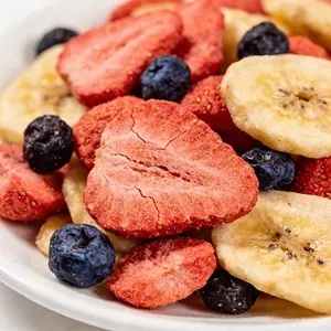 Mélange de fruits lyophilisés en gros, <span class=keywords><strong>sans</strong></span> <span class=keywords><strong>sucre</strong></span>, riche en antioxydants |   Pack en vrac de 1 kg pour les smoothies, les collations <span class=keywords><strong>et</strong></span> la fabrication alimentaire - Product Image 6