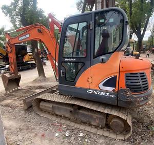 รถขุดดินมือสอง Doosan Dx60-9 เครื่องจักรขุดเจาะ Doosan Dx60 Dx55 Dh60 Dh55, รถขุดก่อสร้าง Doosan - Product Image 1