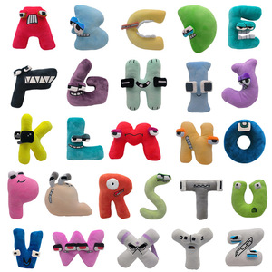 Nuevo Peluche del Alfabeto <span class=keywords><strong>de</strong></span> Dibujos Animados, Divertida Figura <span class=keywords><strong>de</strong></span> Letra, Juguete <span class=keywords><strong>de</strong></span> Peluche Suave, Almohada - Product Image 1