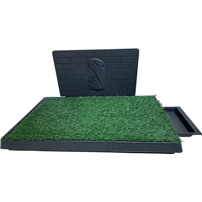 משטח דשא כלב עם מגש גדול, גור דשא דשא עם מגש גדול, גור דשא מלאכותי עבור מקורה ו
