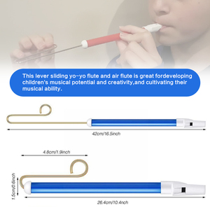 Nostálgico de plástico <span class=keywords><strong>para</strong></span> niños, silbato de alta calidad con barra de lazo, Tobogán, flauta, regalo nostálgico, Juguete Musical de Pvc - Product Image 6