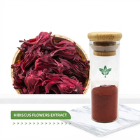 Esurey Supply 10:1 Extrait de fleur d'hibiscus sabdariffa en poudre, extrait de roselle pour compléments alimentaires et soins de la peau