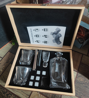 Ensemble de carafe à whisky en cristal de luxe, cadeau d'affaires pour hommes et femmes