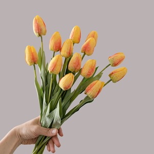 ดอกทิวลิปประดิษฐ์ CallaFloral ก้านเดี่ยว สีชมพู แดง เหลือง ส้ม สำหรับตกแต่งภายในบ้าน สไตล์ INS - Product Image 2