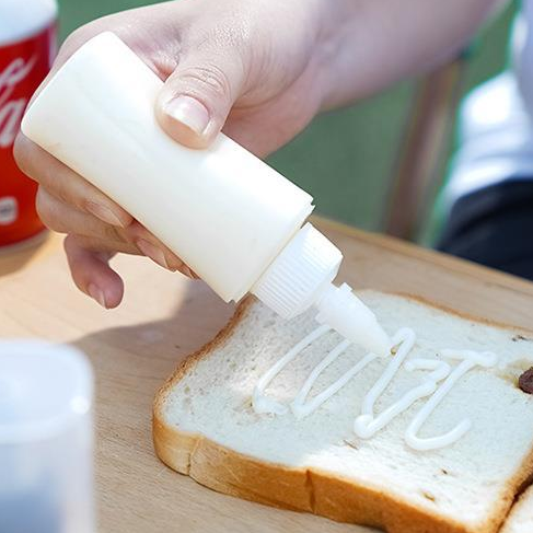 Translucent with white lid