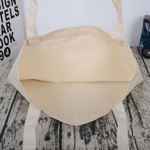 Bolsa de Mano de Algodón Blanca Multiusos Reutilizable de Alta Calidad, Personalizada, al por Mayor, de Tamaño Pequeño, con Correa para el Hombro, para Compras - Product Image 6