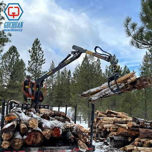 Guchuan 360 Degree Mini Excavator Wood Grabber Timber Grapple Log <strong>Grab</strong> for Log Trailer Forestry Machinery - Product Image 3