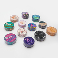 Cintas Adhesivas Decorativas de Papel Washi con Diseños de Dibujos Animados, Personalizadas, Estéticas y Lindas, para Impresión, Etiquetas Adhesivas Privadas para Embalaje de Laptops