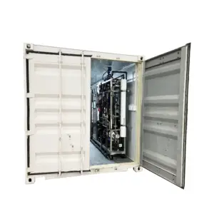 Tanaman desalinasi portabel 10tph, mesin pemurni air sistem dalam kontainer untuk industri
