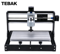 Machine de gravure laser 3D TEBAK 3018pro /3020 - Équipement de découpe en relief et de fraisage CNC pour le bois et l'acrylique