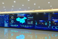 Layar Display LED D-P2.5 luar ruangan layar dinding Video Led latar belakang peraga Tv layar dinding Video SDK P6 Ultra tipis 128*64