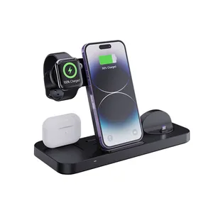 Best selling products on amazon 2023 New arrival 15W Wireless Charger 6 in 1 fast wireless charging for iphone wireless charge