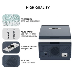 Mini réfrigérateur portable 12V 12L pour le camping Boîte de congélation solaire alimentée par batterie pour la livraison de gâteaux pouvant être mis en voiture - Product Image 3