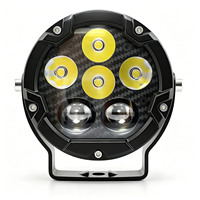 Phare de moto à LED bicolore 3 pouces, faisceau haut et bas, accessoires tout-terrain pour automobile 4x4, pick-up, SUV, éclairage de conduite à LED