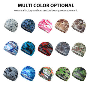 Hombres deportes al aire libre ciclismo casco forro poliéster malla transpirable montar Bandana para invierno pesca Casual montañismo gorras - Product Image 4