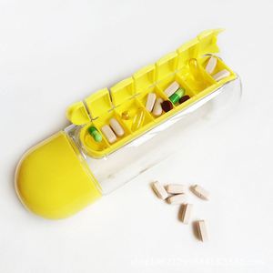 2025 New Style Plastic Custom Water Bottle Daily Pill Eco-friendly Pill <b>Box</b> Water Plastic Bottle - Product Image 4