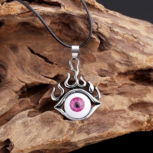 Collana <span class=keywords><strong>con</strong></span> Ciondolo Occhio Stile Goth Punk, Cornice Occhi del Diavolo, Collane Vintage Rock, Gioielli Regalo per Uomo - Product Image 3