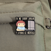 Fatigué de travailler émail broche citation drôle retraite rêve broche revers Badge vêtements bijoux cadeau pour les amis