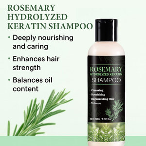 Champú de Queratina Hidrolizada de Romero 200ml, Limpieza Profunda y Reparación del Cabello, Envase Neutral - Product Image 2