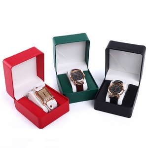 Caja de Reloj de PU de Diseño Minimalista, Caja Individual para Reloj con Tapa Abatible, Caja de Empaque para Reloj al por Mayor - Product Image 1