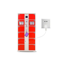 Casillero electrónico de huellas dactilares, casilleros de almacenamiento, armario de almacenamiento inteligente de Metal inteligente