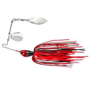 Señuelo de pesca Compound Bearded Man Spinnerbait de 10g y 13g, señuelo biónico de silicona con alambre para pesca de lubina, cebo para aguas medias. - Product Image 5