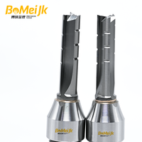 BoMeiJK Fraise à rainurer personnalisable en carbure de tungstène TCT à 3 cannelures, angle de hélice 45°, HRC 66-70, OEM/ODM pour le travail du bois