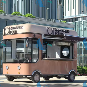 Chariot à hot-dogs électrique à quatre roues, <span class=keywords><strong>remorque</strong></span> alimentaire remorquable pour cuisine mobile, pour café, tacos, pizza, camion de crème glacée, restaurants - Product Image 5