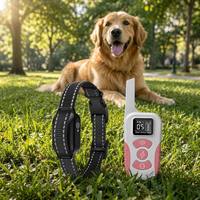 Collar de Adiestramiento para Perros Electrónico, Recargable, Ajustable, Ecológico, de Plástico, con Resistencia al Agua IPX7, con Vibración, Sonido y Descarga Eléctrica